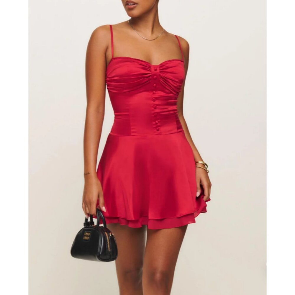 Reformation Red Mini Dress